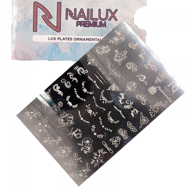 placa para stamping ornamental nailux premium