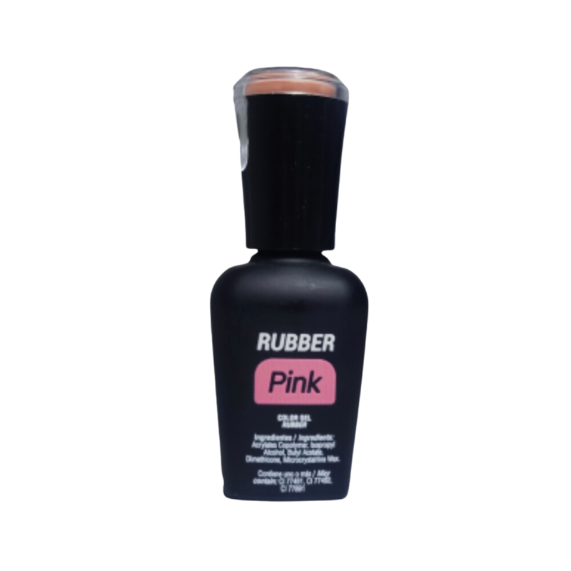 Rubber Pink organic nails