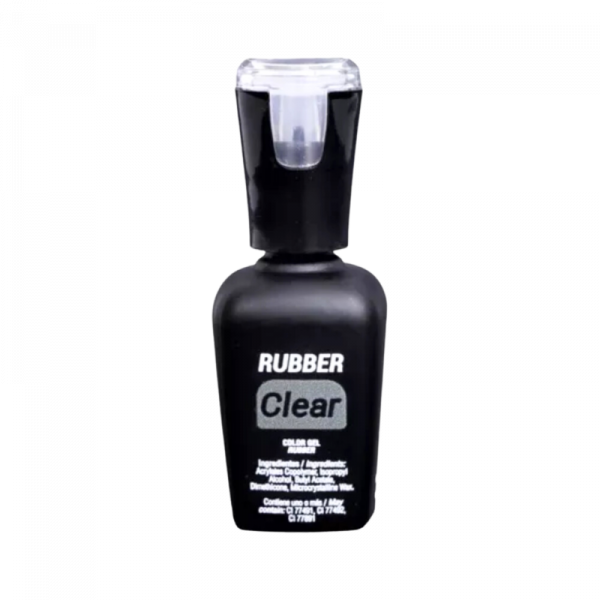 Rubber Clear organic nails